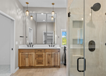 New construction custom home in Douglas, NE with a custom kitchen