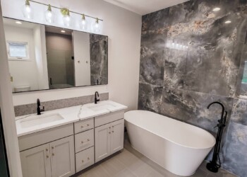 Modern bathroom remodel